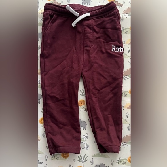 Kith kids burgundy cotton sweatsuit - Picture 6 of 6